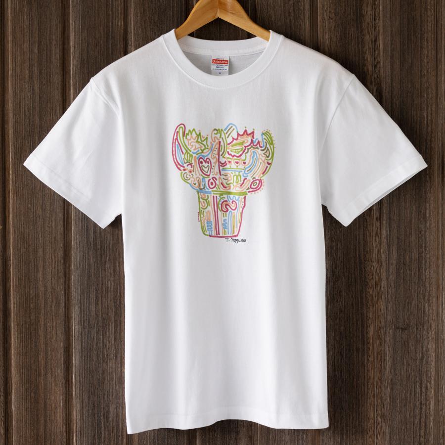 旅する縄文」Tシャツ 津南土器01 ホワイト : 着る山菜 - 通販