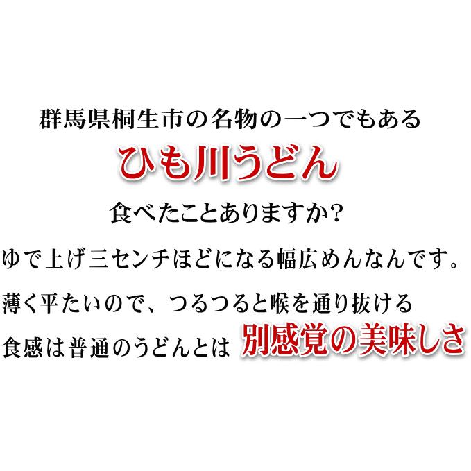 うどん 桐生 ひもかわうどん 帯麺 170g×3袋 乾麺 濃縮つゆ6人前 3セット以上で宅配便 ポイント消化 送料無料｜kiryu-udon｜03