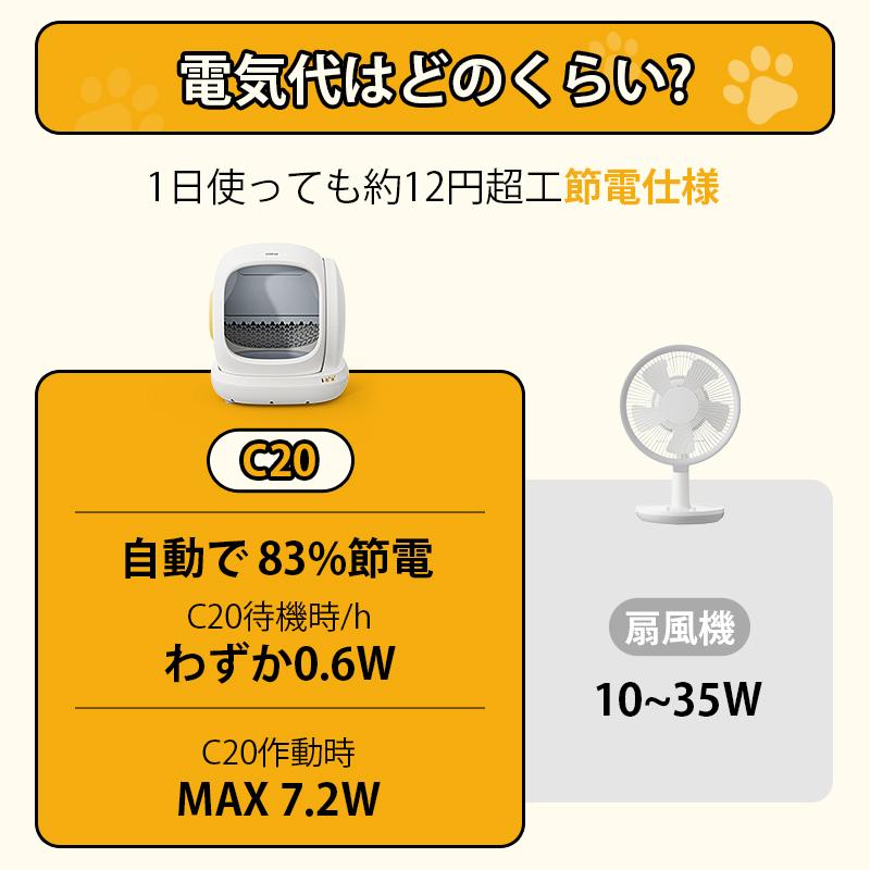 最短即日発送 UBPET C20 自動猫トイレ 2025年新発売 多頭飼い・大型猫