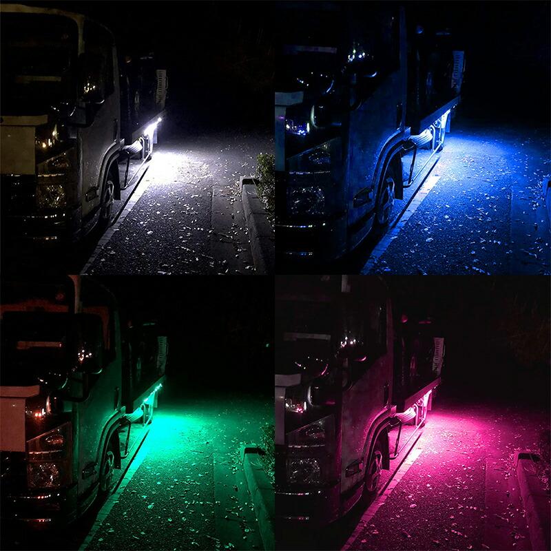 24V COB シャーシマーカー トラック タイヤ灯 LED サイドマーカー 路肩
