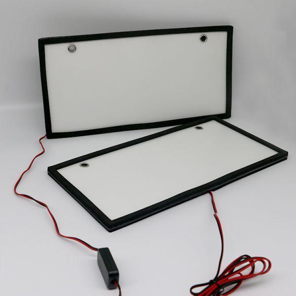 LEDナンバープレート 字光式 電光式 激白 超薄型 12V 24V兼用 普通車