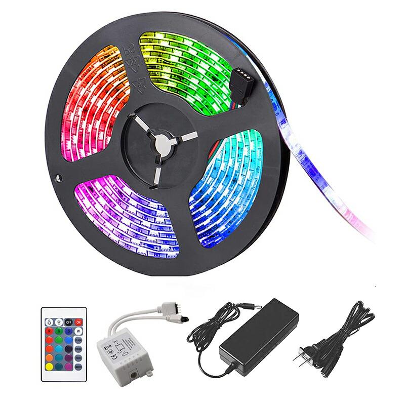 LEDテープライト RGB 300SMD 5050 LEDテープ 防水 100V DC12V用 LEDテープライト RGB 300SMD 5050 LEDテープ 防水 100V DC12V用