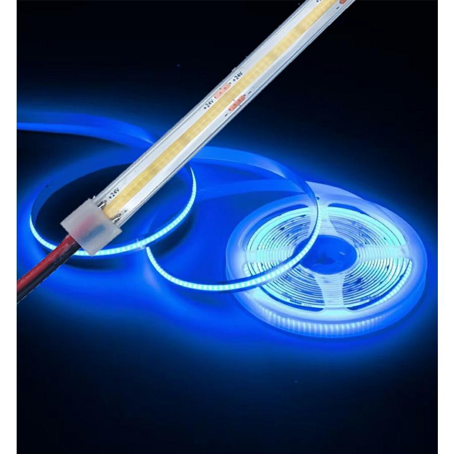 極薄 24V COB 面発光 LED テープライト COBテープ カバー付 IP67