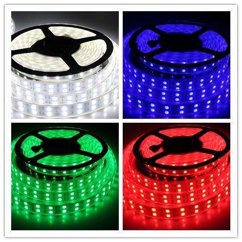 LEDテープライト DC24V RGB リモコン付 二列式 完全防水 SMD5050 防水