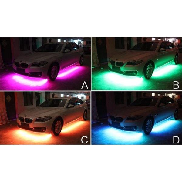 アンダーネオン ライト RGB 12V LED テープ ストロボ 90cm 120cm 4本