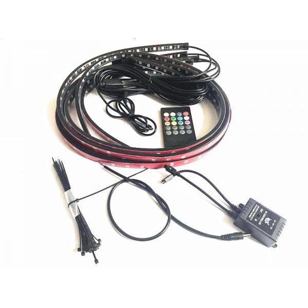 アンダーネオン ライト RGB 12V LED テープ ストロボ 90cm 120cm 4本 