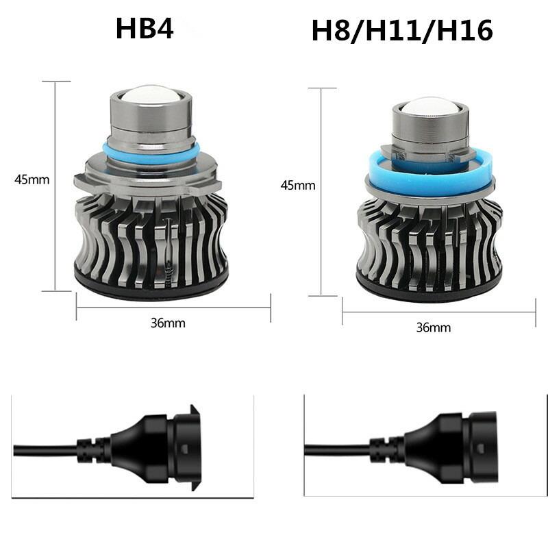 LEDスポットフォグランプ プロジェクターレンズ搭載 8000LM レモン