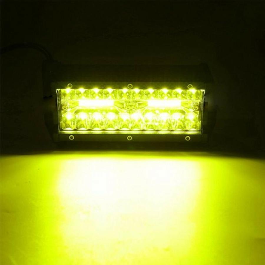 LED ワークライト 12V 24V 120W 3000K 黄色 防水 作業灯 デッキライト