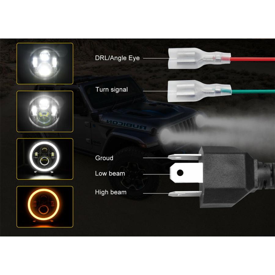 5.75インチ LEDヘッドライト ハーレーダビッドソン スポーツ