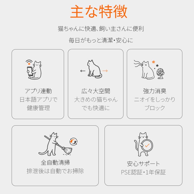 新登場】UBPET C30 自動猫トイレ 開放式 アプリ連動 最新型 次世代 全