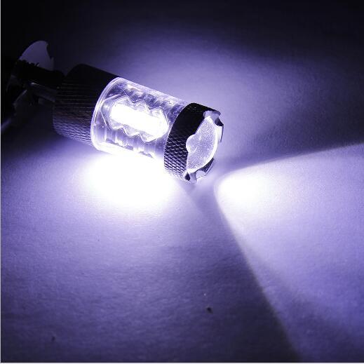 12V H3 爆光 LED フォグランプ 80W LEDフォグ 青白8000k 2個セット
