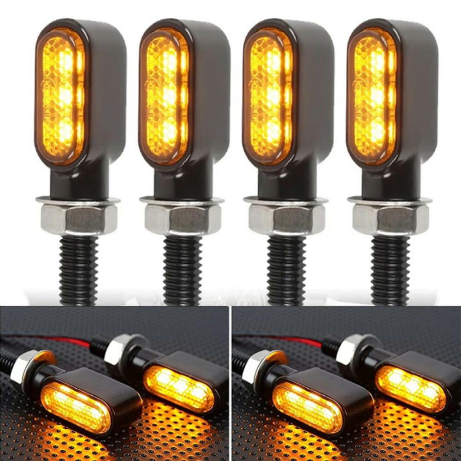 車検対応 バイク LED 極小 ミニ ウインカー アンバー ハーレー ヤマハ