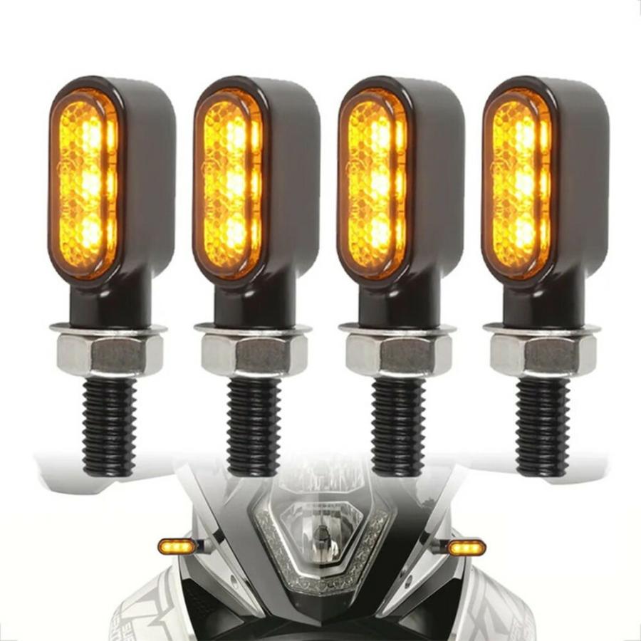 車検対応 バイク LED 極小 ミニ ウインカー アンバー ハーレー ヤマハ