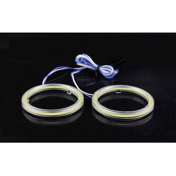 高輝度 COB 面発光 白 ホワイト LED イカリング カバー付 110mm 2個