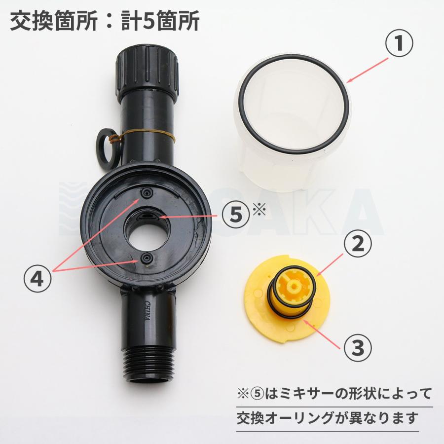 希釈専用ミキサー補修オーリングセット ソルトターミネーター 贈り物 ネコポス対応