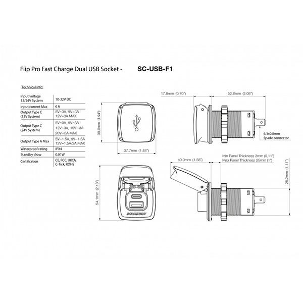 USB チャージャー タイプC デュアル ソケット 車載 充電器 増設 埋め込み型｜kisaka-direct｜13