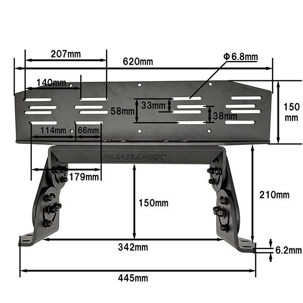 BOATLOGIX ボートロジックス トリプル デッキマウント 237010 : キサカ