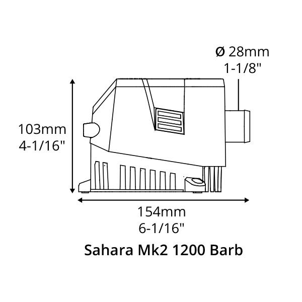 ビルジポンプ 自動 12V 1200GPH 排水ポンプ 小型 水中モーター 海水 sahara MK2 attwood 5512-2の画像