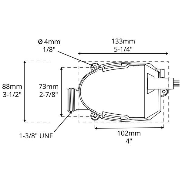ビルジポンプ 自動 12V 1200GPH 排水ポンプ 小型 水中モーター 海水 sahara MK2 attwood 5512-2の画像