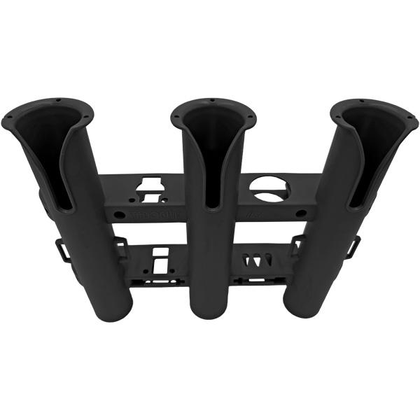 ロッドホルダー 3連 船 三連 黒 ブラック ロッドキーパー 釣竿ホルダー