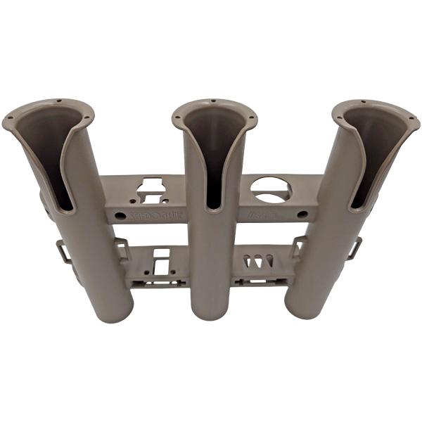 ロッドホルダー 3連 船 三連 茶色 ブラウン ロッドキーパー 釣竿