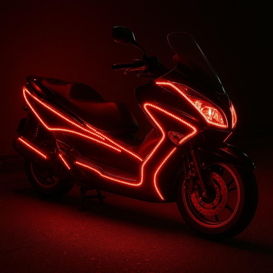 専用♡ LEDテープライト レッド 赤 305mm ネコポス4点まで可 防水 カスタム