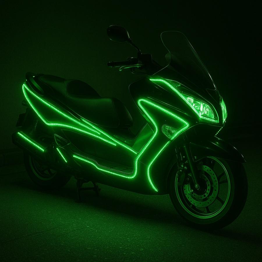LEDテープライト グリーン 緑 610mm 防水 カスタム 外装 ビッグ