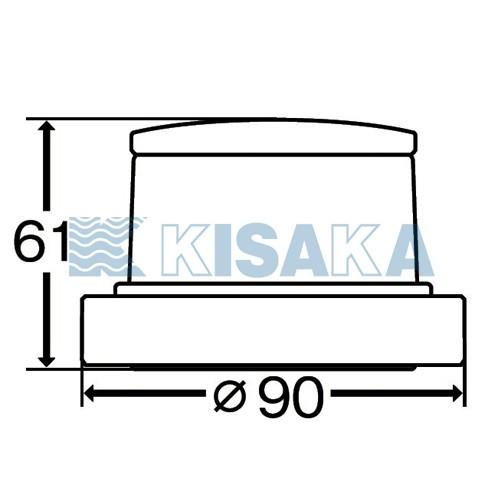 船舶用LEDライト 航海灯 第2種舷灯 紅灯 シグナルライト 小型船舶