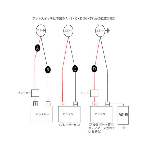 エレキ用 フットスイッチ トローリングモーター フットコンスイッチ エレキモーター｜kisaka-direct｜03