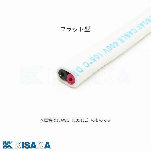 ビニール絶縁コード 16AWG 1.25sq 2心 フラット 1m単位 切り売り