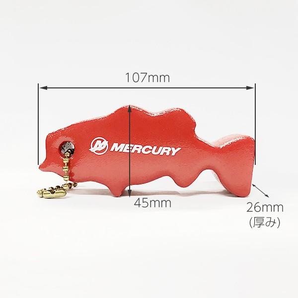 Mercury Marine キーホルダー フロート レッド マーキュリー Bass Key