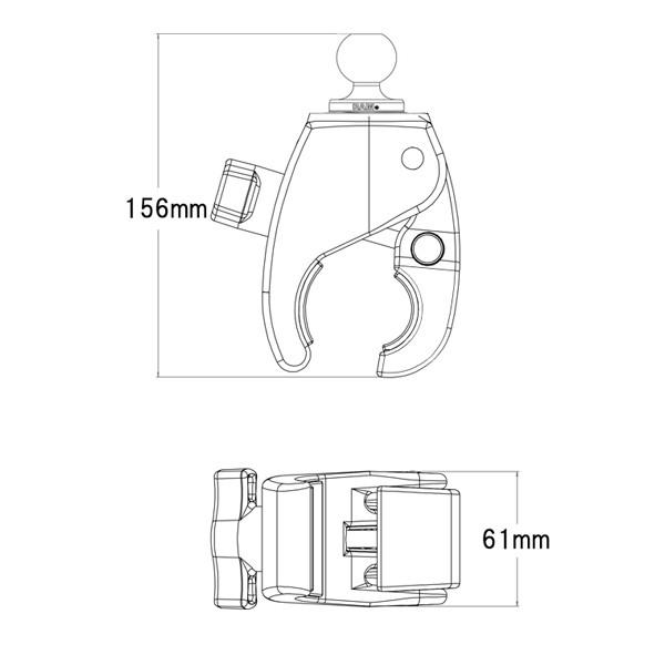 RAM MOUNTS // 即納 ラムマウント 直接仕入 RAP-B-401U 1インチボール
