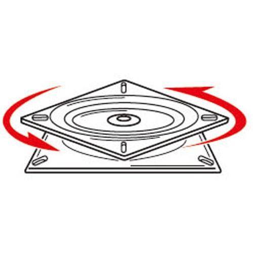 ボートシート 台座 回転 スイベル ステンレス 175×175mm 回転シート