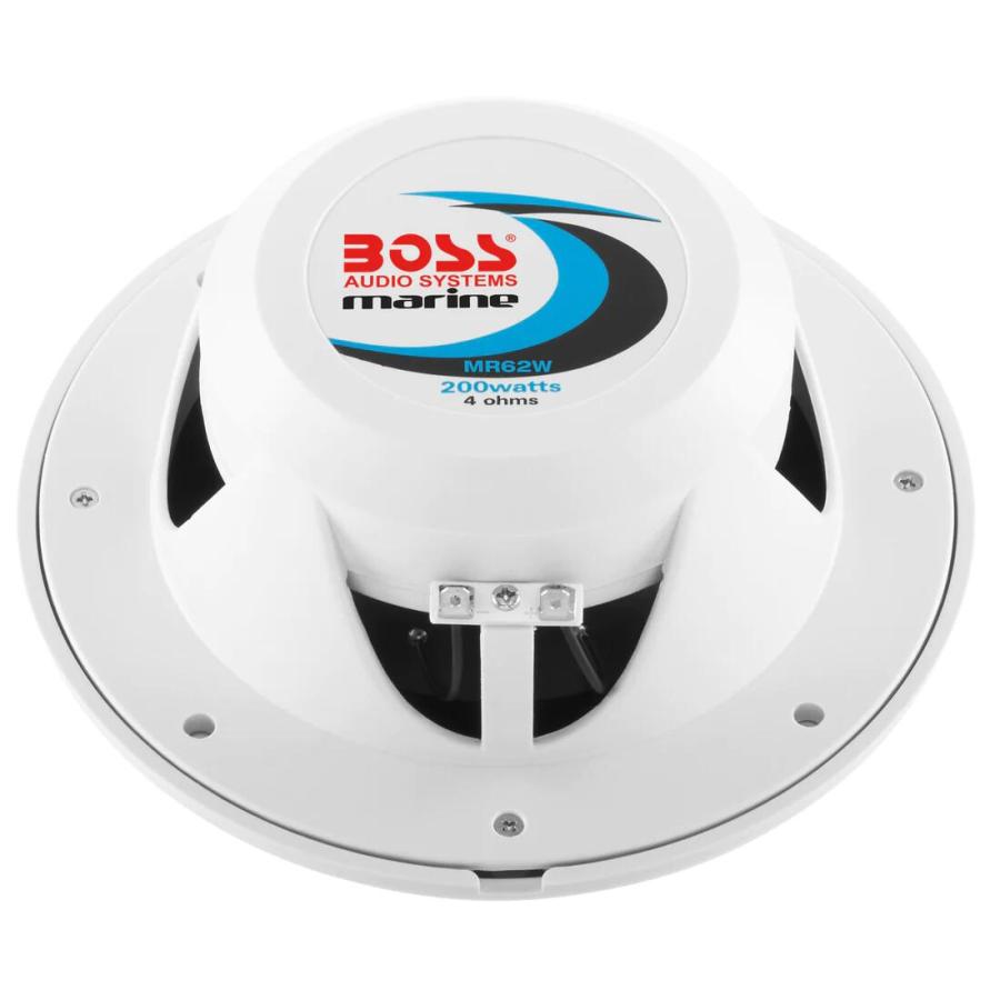 マリンスピーカー 2個入り 200W 防水スピーカー 耐水 マリンジェット MR62W BOSS マリンオーディオ ボート用品の画像