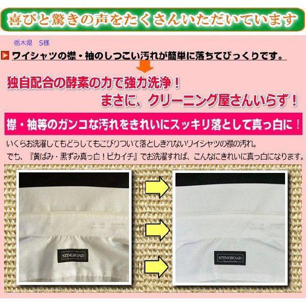 プロ秘伝の洗剤！無リン「黄ばみ・黒ずみ真っ白！ピカイチ」お