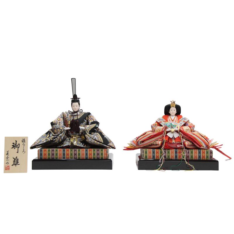 アウトレット品 雛人形親王単体 人形のみ 九番親王 9S-69 金襴衣裳 親王台付き 22a-ya-1518