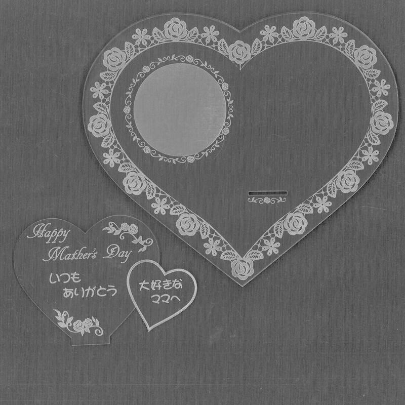 母の日 プリザーブドフラワー 赤ピンク系 小高さ9cmレーザでメッセージ入りメッセージボードアクリル製)ギフト |  | 01