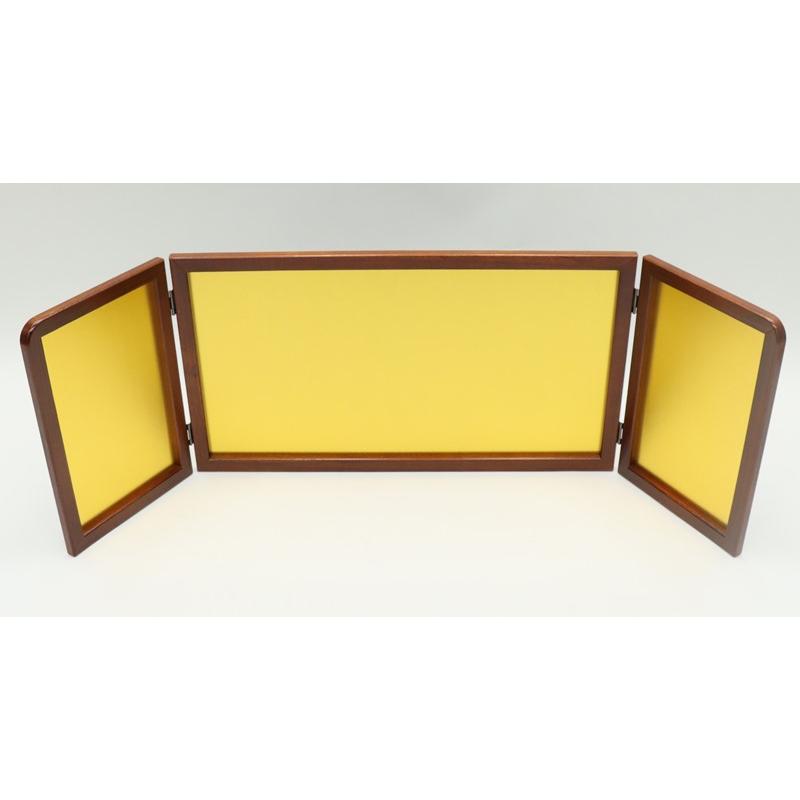 アウトレット品 屏風 屏風のみ 12号 三曲屏風 SK-80B 桐枠 新金 23a-ya-0212_3