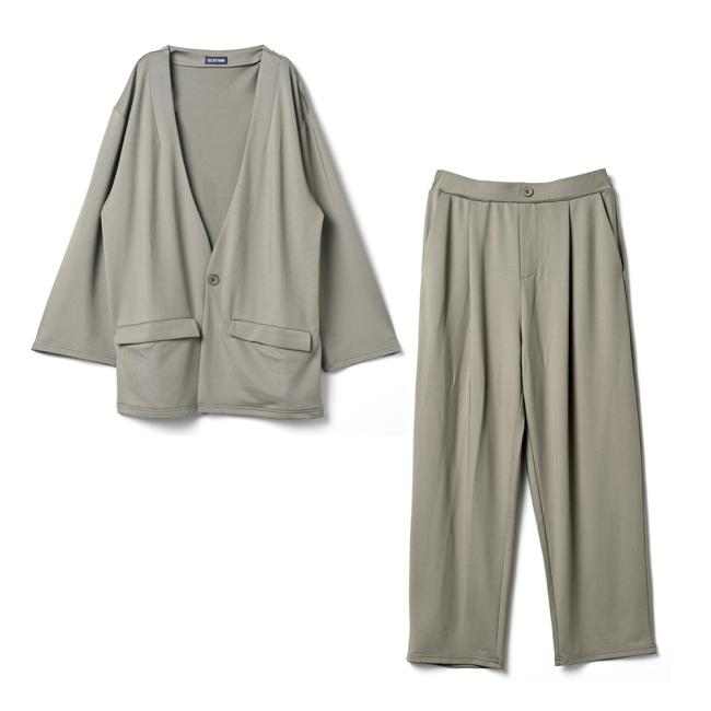 ファッションスーツ メンズ カジュアルスーツ  高撥水 ノーカラージャケット 上下セットhw1004 在宅ワークスーツ オールシーズン（春夏秋冬） |  | 13