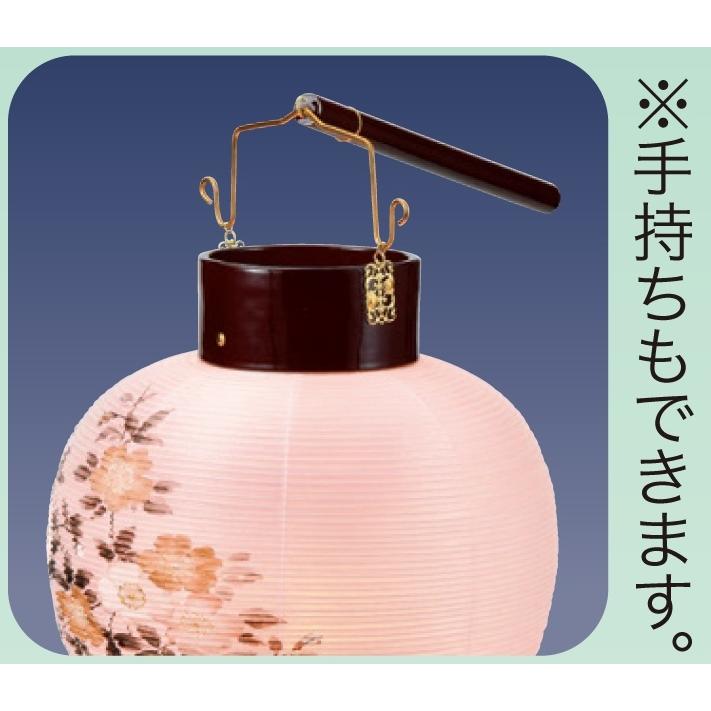 盆提灯 岐阜提灯 置き提灯 創作提灯 ほうずき提灯（大） 木製スタンド付 (P19)(2395)_2