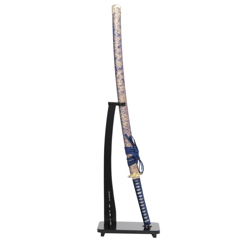 模造刀 戦国シリーズ 直江 兼続 掛け台・刀袋付 大刀 刃紋入り刀身 メッキ合金 neu053 日本刀 美術刀剣 おもちゃ 通販 代引き不可