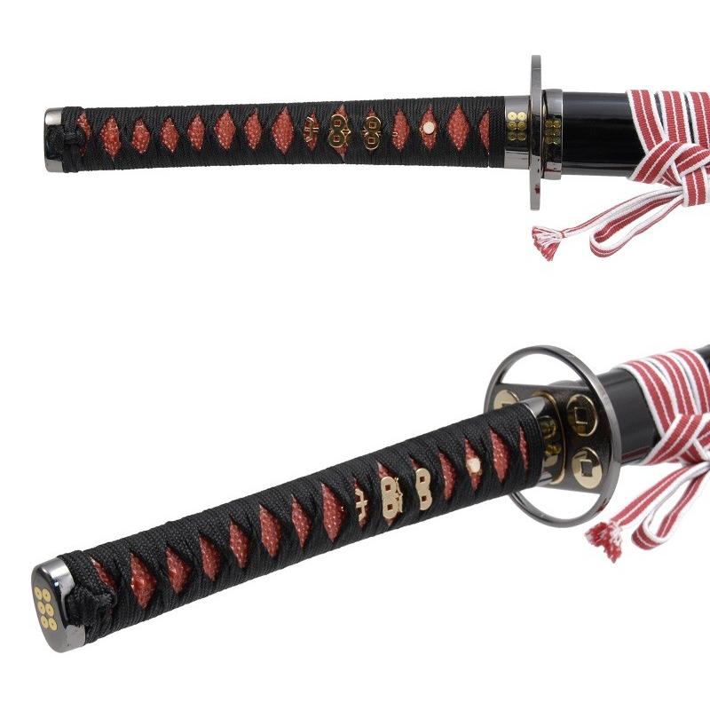 模造刀 戦国シリーズ 真田 六文銭 黒鞘 大刀 竜刀身 neu018rbk 日本刀 美術刀剣 おもちゃ 通販 代引き不可