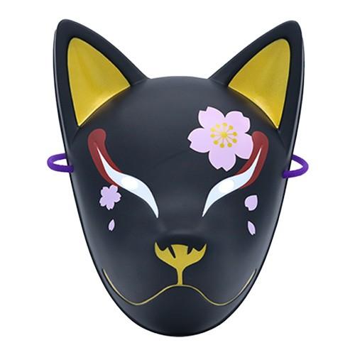 民芸品 お面 おめん 天狐(夜桜）(パッケージなし)(6枚） : お祭り問屋