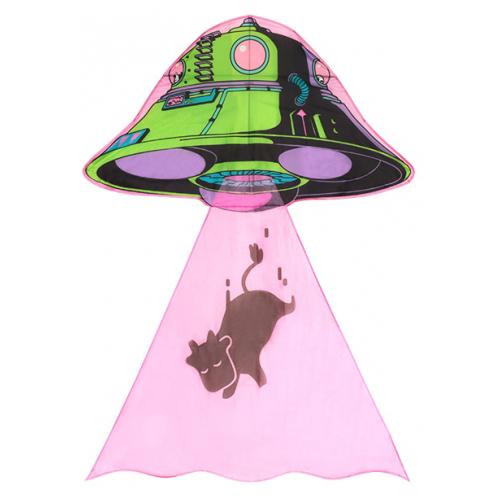 2Dカイト UFO 経典ブランド 連れ去られる牛 1個 -C3Y3《縁日 祭り 国内在庫 景品 くじ》 おもちゃ