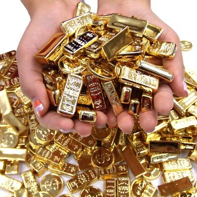 在庫限り】アクリルアイス 宝石すくい ABSゴールドラッシュ 800g(1袋