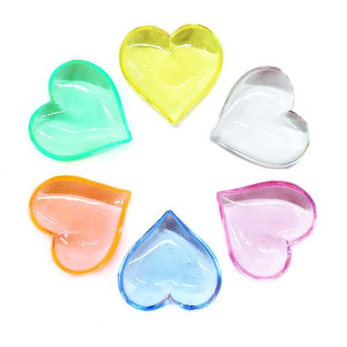 購入不可！！アクリルアイス  まとめ売り 100個セット アクリルアイス 宝石すくい 蛍光クリア ハート 1kg(1袋) おもちゃ