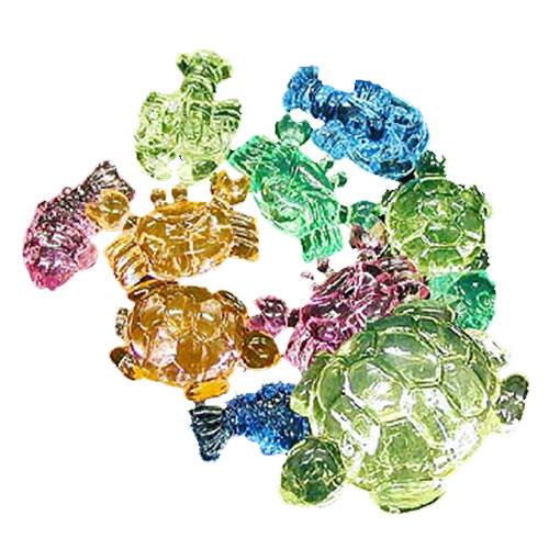 【こどものおもちゃ】A賞 クリスタルアート オンラインくじVer.C アクリルアイス 宝石すくい 蛍光クリア 海の仲間 1kg(1袋) おもちゃ