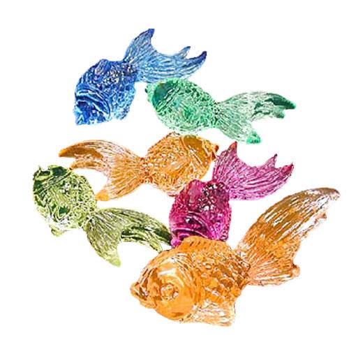 アクリルアイス 宝石すくい 蛍光クリア 金魚 1kg(1袋) おもちゃすくい