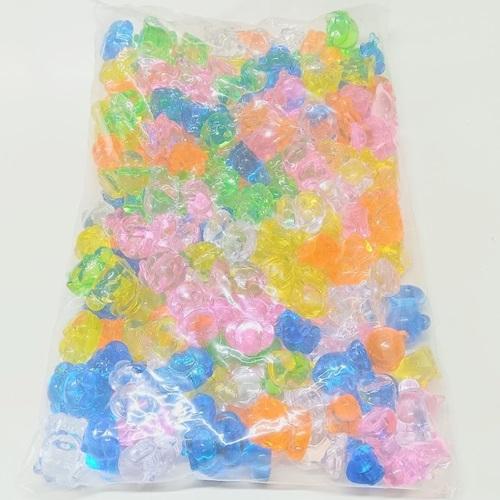 アクリルアイス 宝石すくい 蛍光クリア アニマルランド 1kg(1袋
