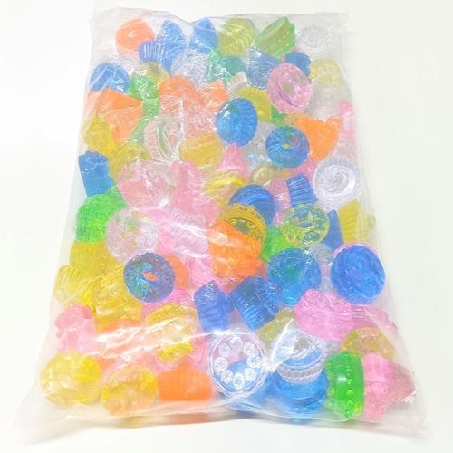 アクリルアイス 宝石すくい 蛍光クリア ケーキ 1kg (1袋) おもちゃ
